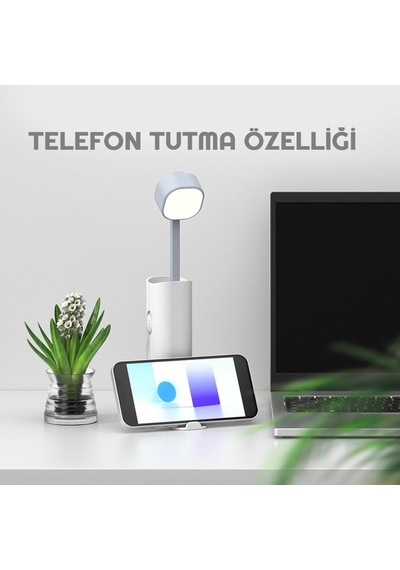 Noas 4500 mAh Kapasite Powerbank Masa Lambası Telefon Standı Fener