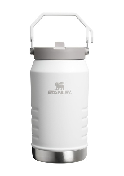 Stanley Iceflow Flip Straw Tumbler Pipetli Termos Matara, Beyaz Çok Renkli