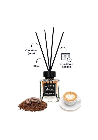 Alya Nature's Scents Coffee Latte Bambu Çubuklu Oda Kokusu 100 ML