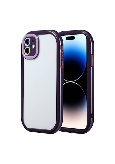 Apple Uyumlu  iPhone 11 Kılıf Kamera Korumalı Renkli Kenar Ve Çerçeve Tasarımlı Vitamin Kapak