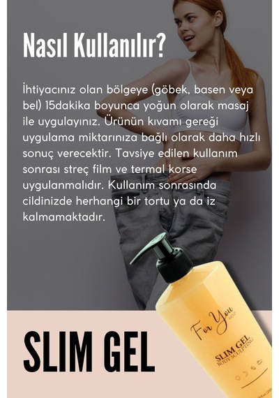 Slim Jel Slim Gel Selülit Jeli Ve Çatlak Oluşumunu Azaltmaya Yardımcı Çatlak Kremi & Çatlak Seti