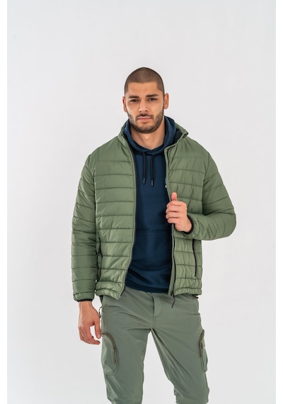 Combat Tactical Tactical Şişme Mont Suya Dayanıklı Rüzgâr Geçirmez Dik Yaka Mont - 313-759-haki