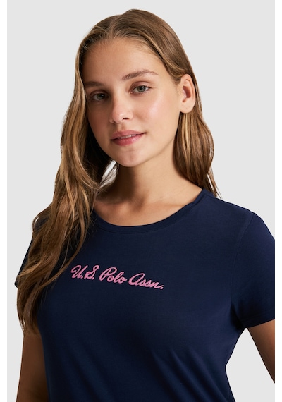 U.s. Polo Assn. Kadın Lacivert Tişört Basic 50323450-vr033 U.s. Polo Assn. Kadın Lacivert Tişört Basic 50323450-vr033