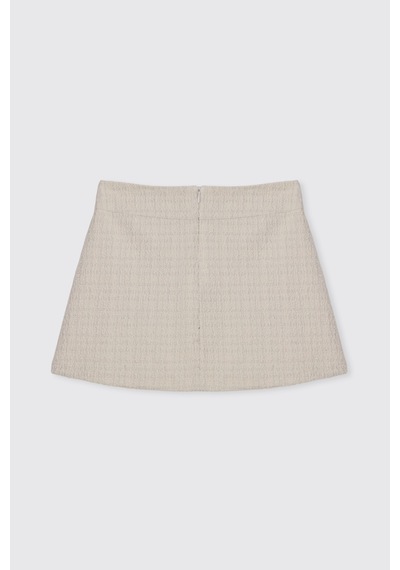 Panço Kız Çocuk Örme Ekru Etek Krem 2621GK13006