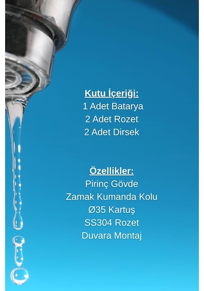 İtimat Astra 391 Mix Banyo Bataryası Gri