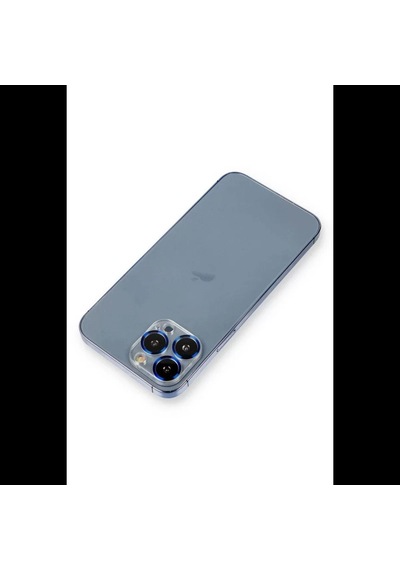 Apple İphone 12 Pro Metal Kamera Lens Koruma Cam - Mavi