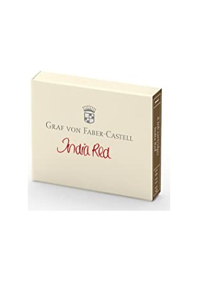 Graf Von Faber-castell Dolma Kalem Kartuşu 6'lı Hint Kırmızısı ---