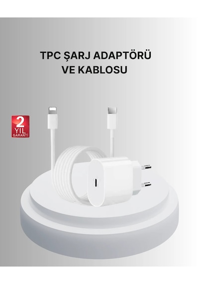 Yeni Nesil 20w Usb-c Hızlı Şarj Cihazı İos Tam Uyumlu Beyaz