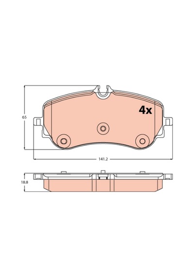 Fren Balatası Arka Volkswagen Amarok Transporter T7 2015 Volkswagen Crafter 06 2016