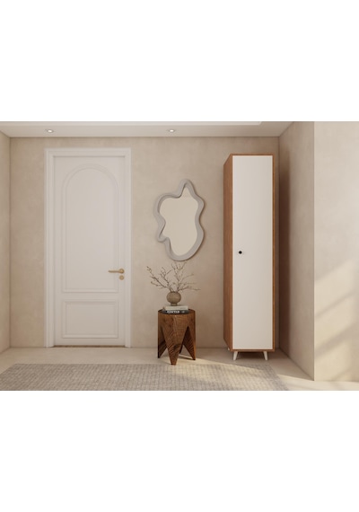 Volta Çok Amaçlı Banyo/kiler Dolabı Marbella Kiraz Renk beyaz