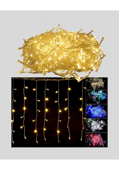Saçaklı 4 Metre Perde Led Çok Renkli