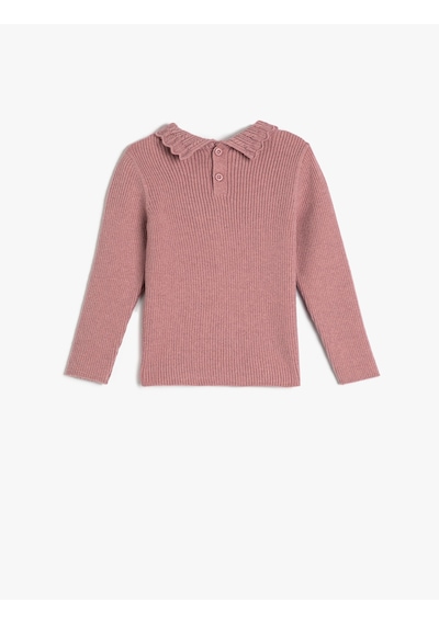 Koton Basic Sweatshirt Dik İşlemeli Yaka Arkadan Düğmeli Uzun Kollu Pembe 4wmg90007at Gül Koton Basic Sweatshirt Dik İşlemeli Yaka Arkadan Düğmeli Uzun Kollu Pembe 4wmg90007at Gül