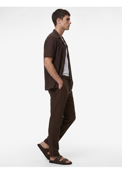 Koton Pamuklu Cepli Straight Fit Beli Bağcıklı Düğmeli Pantolon Kahverengi 6sam40018hw Kahve Koton Pamuklu Cepli Straight Fit Beli Bağcıklı Düğmeli Pantolon Kahverengi 6sam40018hw Kahve