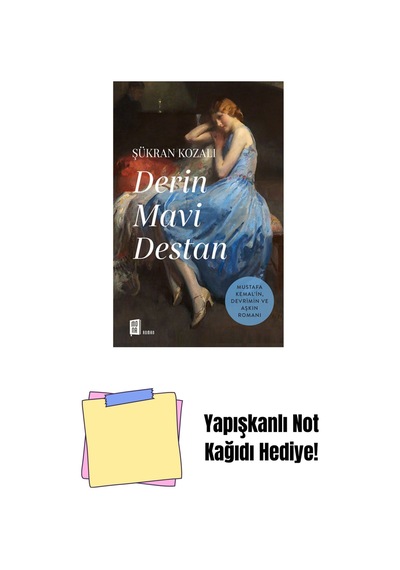 Derin Mavi Destan + Yapışkanlı Not Kağıdı