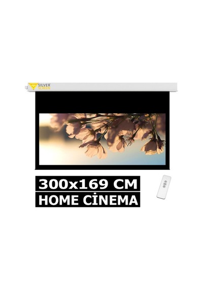 300X169 Home Cinema Tavana Gömme Projeksiyon Perdesi