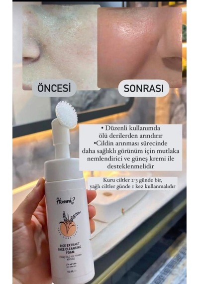 Pirinç Özlü Yüz Yıkama Köpüğü