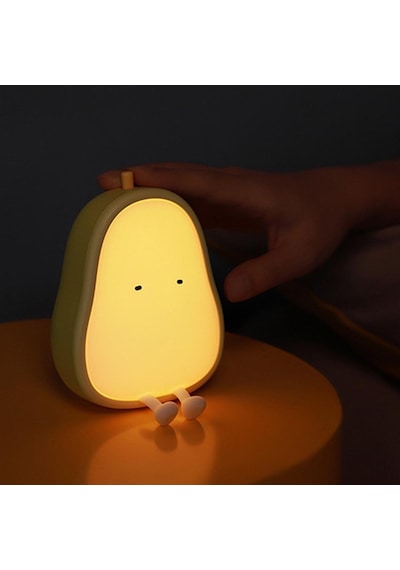 Çocuklar için Silikonlu USB Şarj Edilebilir LED Gece Lambası Çok Renkli