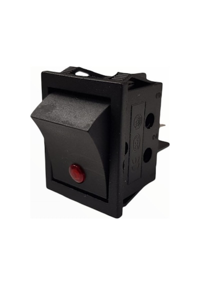 Ic-104D 220 Volt Geniş Nokta Işıklı Anahtar On-Off Kırmızı