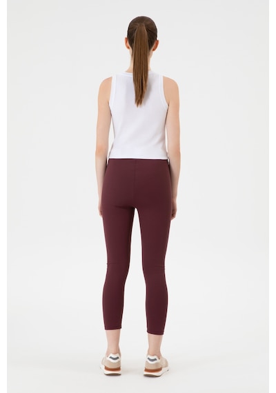 U.S. Polo Assn. Kadın Bordo Yüksek Bel Toparlayıcı Günlük Tayt 50314365-VR177