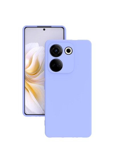 Tecno Camon 20 Kılıf Kamera Korumalı Silikon Rubber Arka Kapak Lila