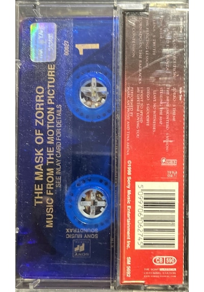 Plak Değildir Kaset Tir Kaset The Mask Of Zorro Soundtrack Kase