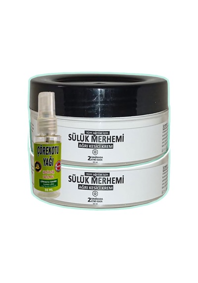 Sülük Merhemi 2 Adet 50 Ml Kremi + Çörek Otu Yağı Yağı 30 Ml