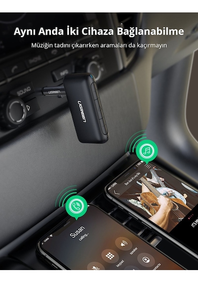 Ugreen Bluetooth 5.0 Ses Alıcı Adaptör, 70303