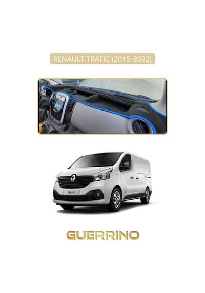 Renault Trafıc 2015-2022 Torpido Koruma Halısı Bej Kenar