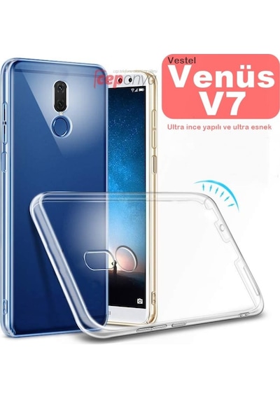 Vestel Uyumlu Venüs V7 Kaliteli Seffaf Süper Silikon Kilif 380807191