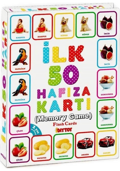 Diytoy İlk 50 Hafıza Kartları Memory