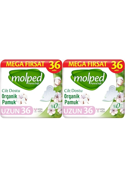 Molped Pure&soft Hijyenik Ped Uzun 72 2pk 36 Adet Mega Pk