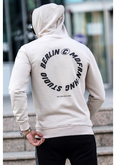 Madmext Madmext Bej Baskılı Sweatshirt 5306-bej Bej