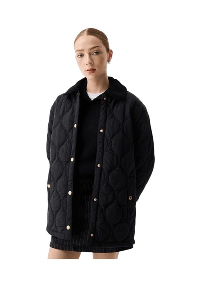 Hunter Witton Quilted Shacket 6000 Siyah
