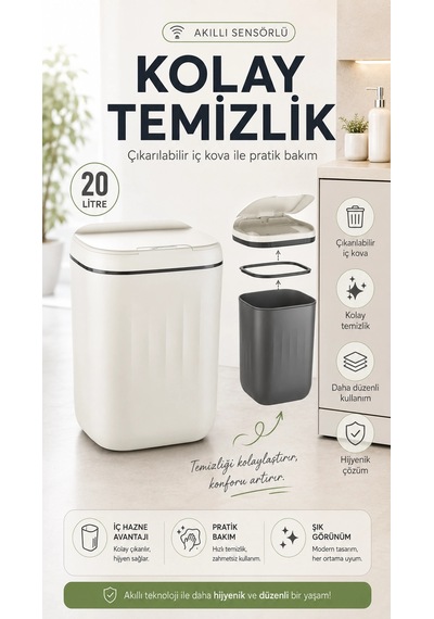 Sensörlü Çöp Kovası
