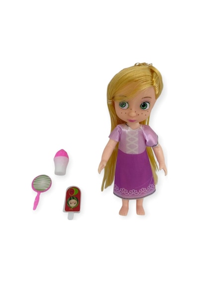 Aksesuarlı Mini Prenses Oyuncak Bebek 13 Cm Lisinya Mor