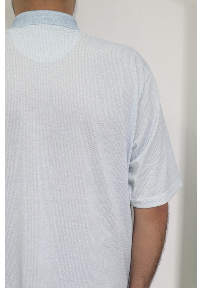 Santa Dmctekstil Erkek Desenli Klasik Kesim Rahat Kalıp Tek Cepli Polo Yaka Battal T-shirt Mavi Santa Dmctekstil Erkek Desenli Klasik Kesim Rahat Kalıp Tek Cepli Polo Yaka Battal T-shirt Mavi