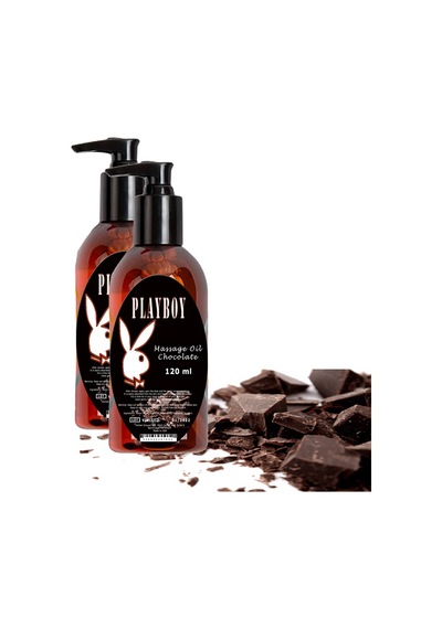 Playboy Chocolate Massage Oil 2 Adet Çikolata Aromalı Vücut Masaj Yağı
