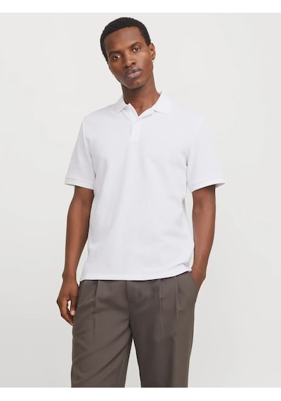 Jack & Jones Jack&jones Jjeaustin Erkek Polo T-shirt 12268130 Beyaz