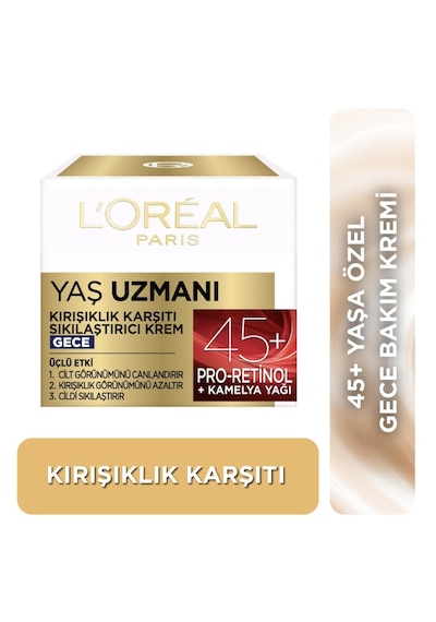 Loreal Yaş Uzmanı 45+ Kırışıklık Karşıtı Sıkılaştırıcı Gece + Gündüz Kremi 50 Ml + 50 Ml