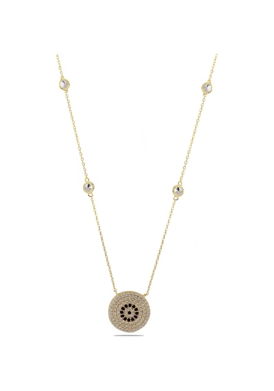 Kuyumcudukkani Zincirli"kenar Taşlı Nazar Boncuklu"kolye-37189-g-m Gold