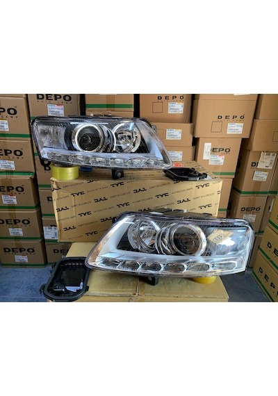 Audı A6 C6 Makyajlı 2009-2011 Arası Tyc Ledli D3s Xenon Sağ Ve Sol Far Takım 4f0941029cp / 4f0941030cp