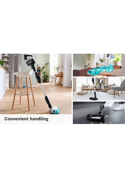 Bosch BCS71HYGTR 2'si 1 Arada Süpürme Ve Silme + Unlimited 7 Prohygienic Şarjlı Süpürge