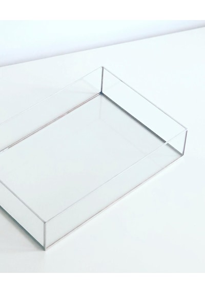 Vitrayverteks Gümüş Sunum Tepsisi ve Yüzük Kutusu