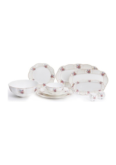Maxx Doria Garden Collection Bruxa 12 Kişilik 58 Parça Yemek Takımı Pa2125 Beyaz