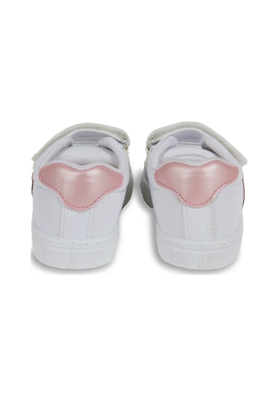 First Step S-1000 Kalpli Cırt Cırtlı Kız Bebek Günlük Spor Ayakkabı Beyaz - Pembe
