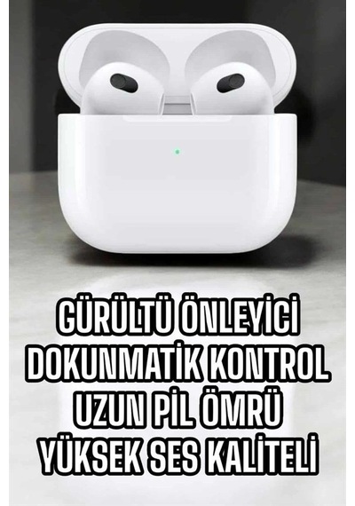 Bluetooth Kulaklık 3.nesil Kablosuz Uzun Pil Ömrü Dokunmatik Kontrol Yeni Nesil Diğer