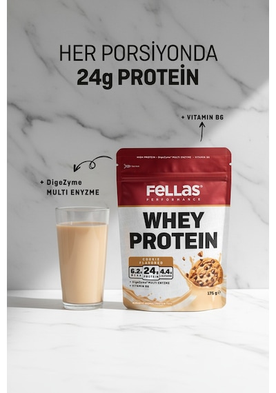 Fellas Whey Protein Tozu - Kurabiye Aromalı 175 G Kurabiye