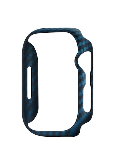 Pitaka Air Case Watch 45mm Kasa Koruyucu 600d Aramid Fiber Classic Serisi Black-blue Twill