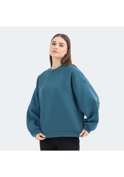 Slazenger VIA Kadın Oversıze Petrol Sweatshirt