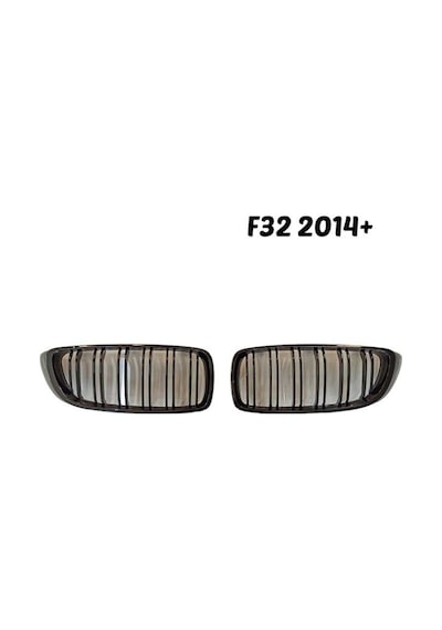 Bmw 4 Seri F32 M4 Böbrek –Çift Çizgi Panjur Piano Black 2013-2019